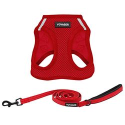 Voyager Step-in Air All Weather Mesh harnas en reflecterende hond 1,5 m riem combo met neopreen handvat, voor kleine, middelgrote en grote rassen puppy's van Best Pet Supplies - Hondenriem harnas
