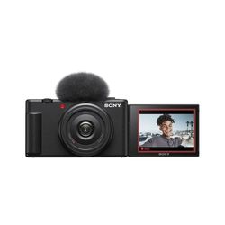 Sony ZV-1F Vlog-camera, digitale camera (variabel hoekscherm, 4K-video, zware opname, vlog-functies), zwart