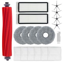 Set di accessori per aspirapolvere roborock Q Revo Robot Vacuum 4 Mop Pads+1 spazzola principale+6 sacchetti per la polvere+4 spazzole laterali+2 filtri HEPA (18)
