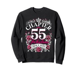 Womens Chapter 55 Fabulous Since 1970 55th Birthday Design Felpa