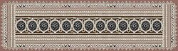 Doge Milano Chemin de cuisine, 100% Made in Italy, Tapis antitache avec impression numérique, Tapis antidérapant et lavable, Modèle Vintage - Utah, 140x52 cm