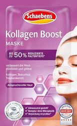 Schaebens Kollagen Boost Mask – intensivvård för mjukare och yngre hud med kollagen, bakuchiol och druvfröolja för krävande hud, 2 applikationer