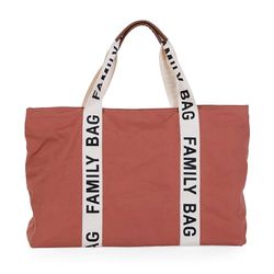 Childhome, Family Bag, Sac à Langer, Sac de Voyage/Week-end, Grande Contenance, Pochette incluse détachable, Collection Signature Terracotta