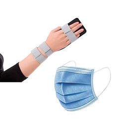 Amsahr Medical Infusion Splint, Titolare Infuso gancio di sostegno per la mano e il braccio - Piccolo - 12-18 cm (circonferenza polso) - incluso Wrist Band