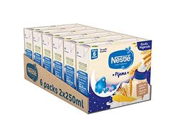 Nestlé Alimentos Infantiles Nestlé Leche y Cereales Pijama - Alimento Para bebés - Paquete de 6x2 unidades de 250ml