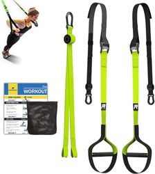 RHINOSPORT Sling Trainer Sling Trainer Set met deuranker instelbaar fitness thuis suspensie - geschikt voor onderweg en voor training binnen en buiten