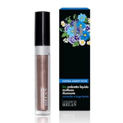Helan I Colori di Helan - Sombra de ojos líquida iluminadora multiusos, ideal como rubor líquido, maquillaje facial y bronceador, maquillaje duradero que no se transfiere, maquillaje brillante 2,5 ml