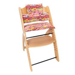 Funda Cojín para Trona Stokke. Compatible con Stokke, Stokke Tripp Trapp, Trip Trap Stokke, Stokke Trona Evolutiva y Stokke Trona (Hippie Fucsia)