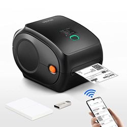 VEVOR Imprimante Étiquettes Thermique Direct 4x6 Code Barre USB Bluetooth 150 mm/s 300 dpi pour Colis Expédition Compatible Amazon/eBay/Etsy/UPS Prise Charge Windows/MacOS/Linux/Android/IOS/Chromebook