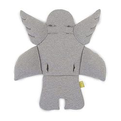 Childhome, Coussin Réducteur Universel Compatible Chaise Haute, Transat, Siège Auto, Poussette, Ouvertures pour Passer Harnais de Sécurité, 100% Coton, gris