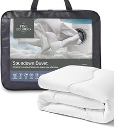 The Fine Bedding Company Spundown Super kingsize dekbed 10,5 TOG - warm, lichtgewicht, hypoallergeen, wasbaar het hele jaar door, super kingsize dekbed, luxe hotelkwaliteit dekbed met gerecyclede Eco