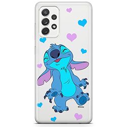 ERT GROUP mobile phone case for Samsung A73 5G original and officially Licensed Disney pattern Stitch 014 optimally adapted to the shape of the mobile phone, partially transparent