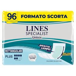 Lines Spécialiste Absorbant pour incontinence rectangulaire x96 pièces