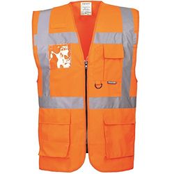Portwest Safety weste Berlin S476, storlek 5X-Large, orange, 1
