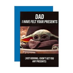 Hallmark Father's Day Card for Dad - Star Wars Mandalorian Design