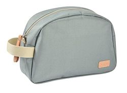 Béaba Neceser para Bebés, Bolsa de Cuidados para Bebés, Bolso Genève, Tejido Impermeable, 2 Bolsillos Interiores, Verde Salvia