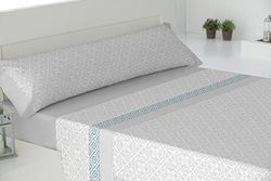 todomueble Paduana vargar sängkläder set består av sänglakan, påslakan och 2 örngott 200 x 28 x 4 cm grå