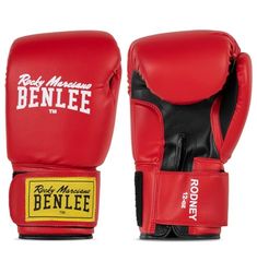 Benlee Rocky Marciano Rodney Luva de boxe (PVC), vermelho/preto, tamanho 14
