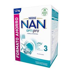 Nan Optipro 3 Leche de crecimiento en polvo, formato ahorro 1200g.