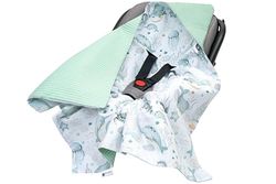 Medi Partners Couverture enveloppante 100% Coton Waffle 85x85cm Multifonction bébé Poussette Hiver Une Capuche Douce et Moelleuse pour landaus