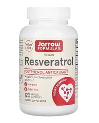 Jarrow Formulas - Resveratrol 100mg, Antioxidante y Soporte Cardiovascular, Mejora la Longevidad - 120 Cápsulas Vegetales