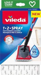Vileda Recharge 12 Spray, Paquet de 1, 100% microfibre, Recharge officielle compatible avec les balais Vileda 1-2 Spray Max et Vileda Ultramax
