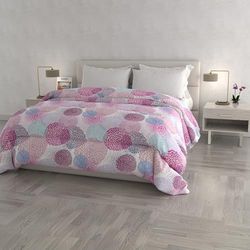Italian Bed Linen Fantasy Couette d'hiver, rembourrée et imprimée, Soffioni, 260x260cm