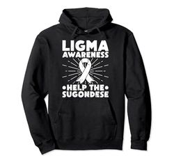 Ligma Awareness Ayuda El Sugondese Blue Ribbon Gamer Gaming Sudadera con Capucha