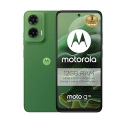 Motorola Moto g35 5G, 12GB (4GB+8GB RAM Boost)/128GB Verde, Pantalla FHD+ 6.72", cámara Dual de 50MP y Ultra Gran Angular, Selfie 16MB, batería 5000 mAh, Carga rápida de 18W