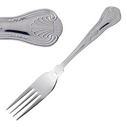 Olympia Kings Fourchettes de table (lot de 12), 205 (L) mm, acier inoxydable 18/0, finition hautement polie, passe au lave-vaisselle, restaurants, pubs, bars, bistros, cafés ou usage domestique, D683