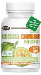 Hyper Garcinia Cambogia Extra Forte 1000 MG X Compressa Dimagrante 60 CPR - Brucia Grassi Blocca Fame - Perdita di peso Contro Fame Nervosa, Potente Termogenico - Integratori per Dimagrire Vegan