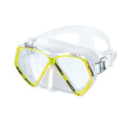 Mares Zephir Jr, Maschera da Snorkeling Unisex Bambini, Giallo, Taglia Unica