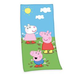 Herding PEPPA PIG Telo mare, 75 x 150 cm, Cotone/Velour, Multicolore