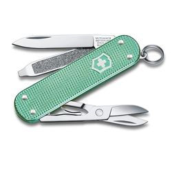 Victorinox Classic SD Alox, Navaja Multiuso Suiza, Cuchillo bolsillo, Regalo, 5 Funciones, Hoja pequeña, Lima de uñas