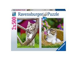 Puzzle 2x500 Pieces - Les Chatons a la Campagne - Puzzle Adultes Ravensburger - des 10 Ans - 17269