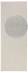 NORTHRUGS Tapis d'intérieur et d'extérieur Match - 80 x 200 cm - Résistant aux intempéries - Moderne - Couleur Unie - pour Balcon, terrasse, Jardin, véranda, Salon - Imperméable - Crème