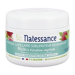 Natessance Capillaire Masque À L'huile de Ricin et Kératine Végétale 200 ml