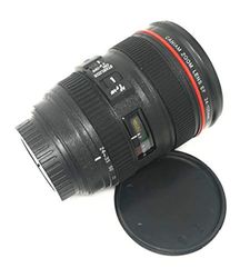 LeoFla Tazza A Forma di Obiettivo di Una Fotocamera Reflex per caffè Latte da 0,35 L, Variabile, Media