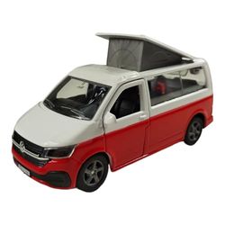 Kids Globe VW Transporter 520362 Die Cast Pull Back - Juguete Infantil (13,5 cm), Color Rojo