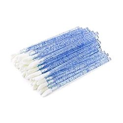 applicatore cosmetico glitter blu 250pz.