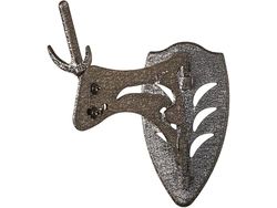 Skull Hooker Little Hooker Support pour trophée européen – Kit parfait pour accrocher et monter des bois de cerf et d'autres crânes de Taxidermie pour l'affichage – Noir graphite