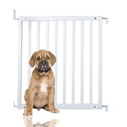 Bettacare Simply Secure Wooden Screw Fit Gate, 72cm - 79cm, White, Wooden Dog Gate Gate, Screw Fit Pet Stair Gate, Puppy Gate, Stylish and Practical Safety Barrier
