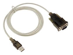 KALEA-INFORMATIQUE Cordon convertisseur USB vers série COM RS-232 DB9. Longueur 1.8 M et chipset Prolific PL2303TA RS232