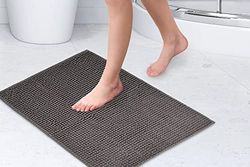 Emma Barclay Noodle Tapis de Bain antidérapant Doux au Toucher Graphite – Tapis de Douche 40 x 60 cm
