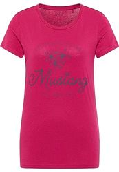 MUSTANG Women's Style Alina C Print T-Shirt, Sangria 8354, M