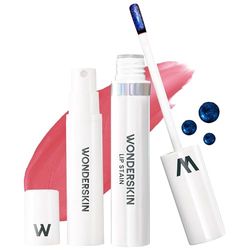 Wonderskin Wonder Blading Lip Stain Peel Off And Reveal Kit - Tinta Per Labbra Rosa Impermeabile, A Lunga Durata, Kit Per Macchie Di Trucco Naturale A Prova Di Trasferimento (Romance)