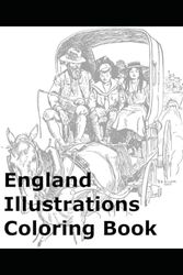 England Illustrations Coloring Book