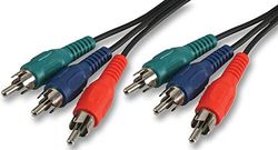 Pro Signal PSG03236 3 x RGB-telefon (RCA) hane till 3 x manlig bly, 2 m, svart