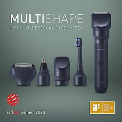 Panasonic ER-CSF1 MULTISHAPE, 3-Blade Wet & Dry Electric Shaver for Men, with rechargeable Li-ion battery handle,Modular Personal Care System