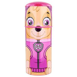 P:os 33666 PAW Patrol - drinkfles voor kinderen in Skye design, ca. 350 ml, lekvrij, met geïntegreerd rietje, van kunststof (Tritan), bpa- en ftalaatvrij